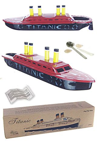 Titanic Tin Toy : Hand Painted : Large Pop Pop Ship : Steamship – Pop Top  Toys