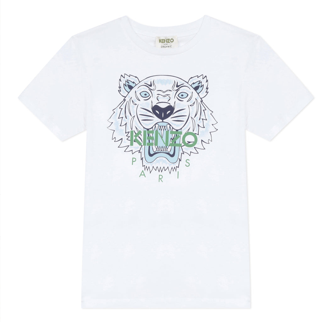kenzo tiger shirt white