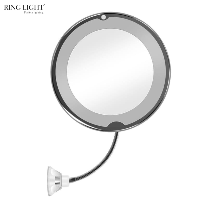 mirror with light ring