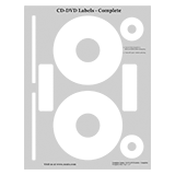 CD/DVD Standard Complete Label Template