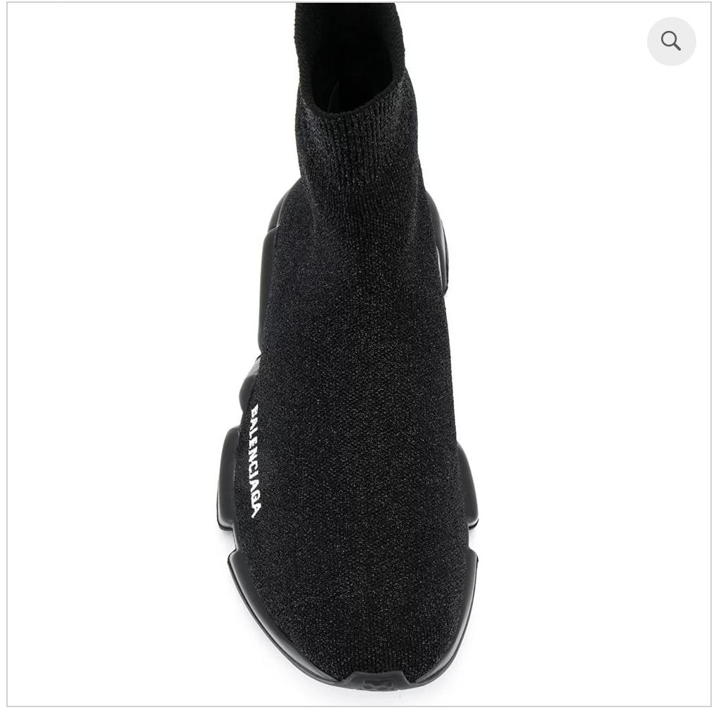 balenciaga sock runners black