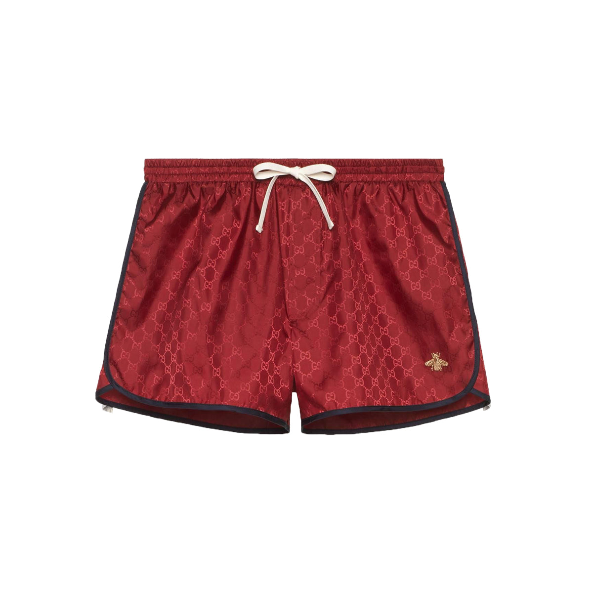 gucci swim shorts red