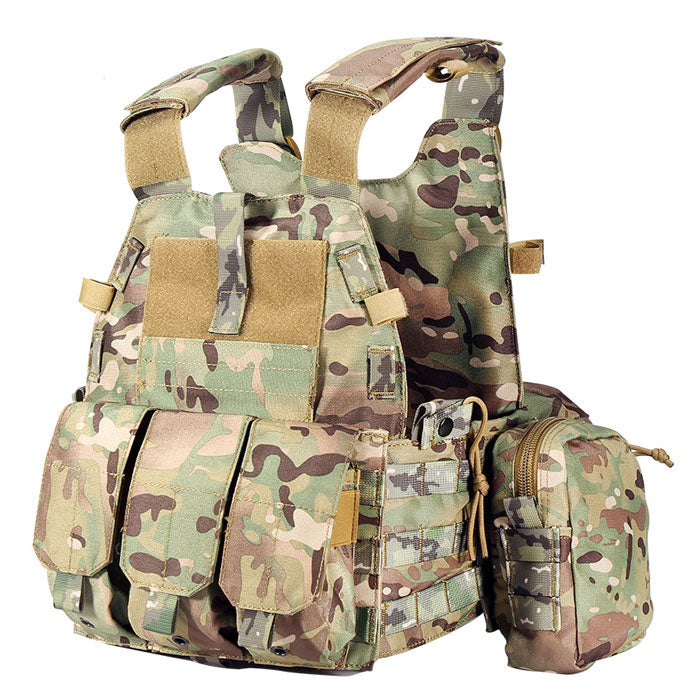 AYAY YAKEDA Gilet tactique Molle modulaire amovible pour jeux Airsoft