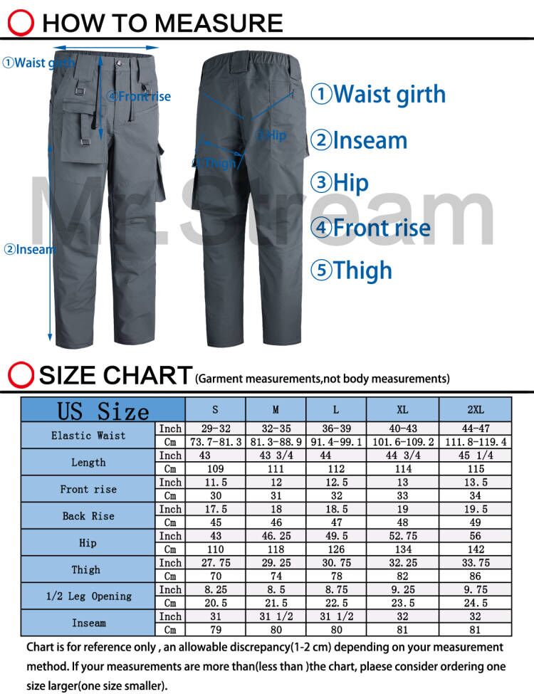 Mr.Stream Men's Rip Stop Tactical Uniform BDU Pants – Mr.Stream®