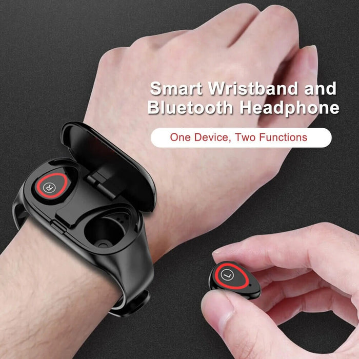 Oem Smart Horloge Met Oordopjes 2In1 Bluetooth 5.0 - Security Thuis