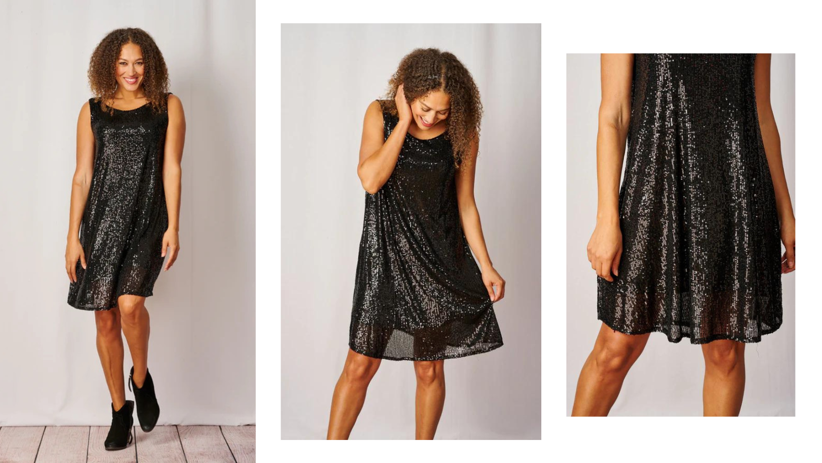 Luella Black Sequin Dress