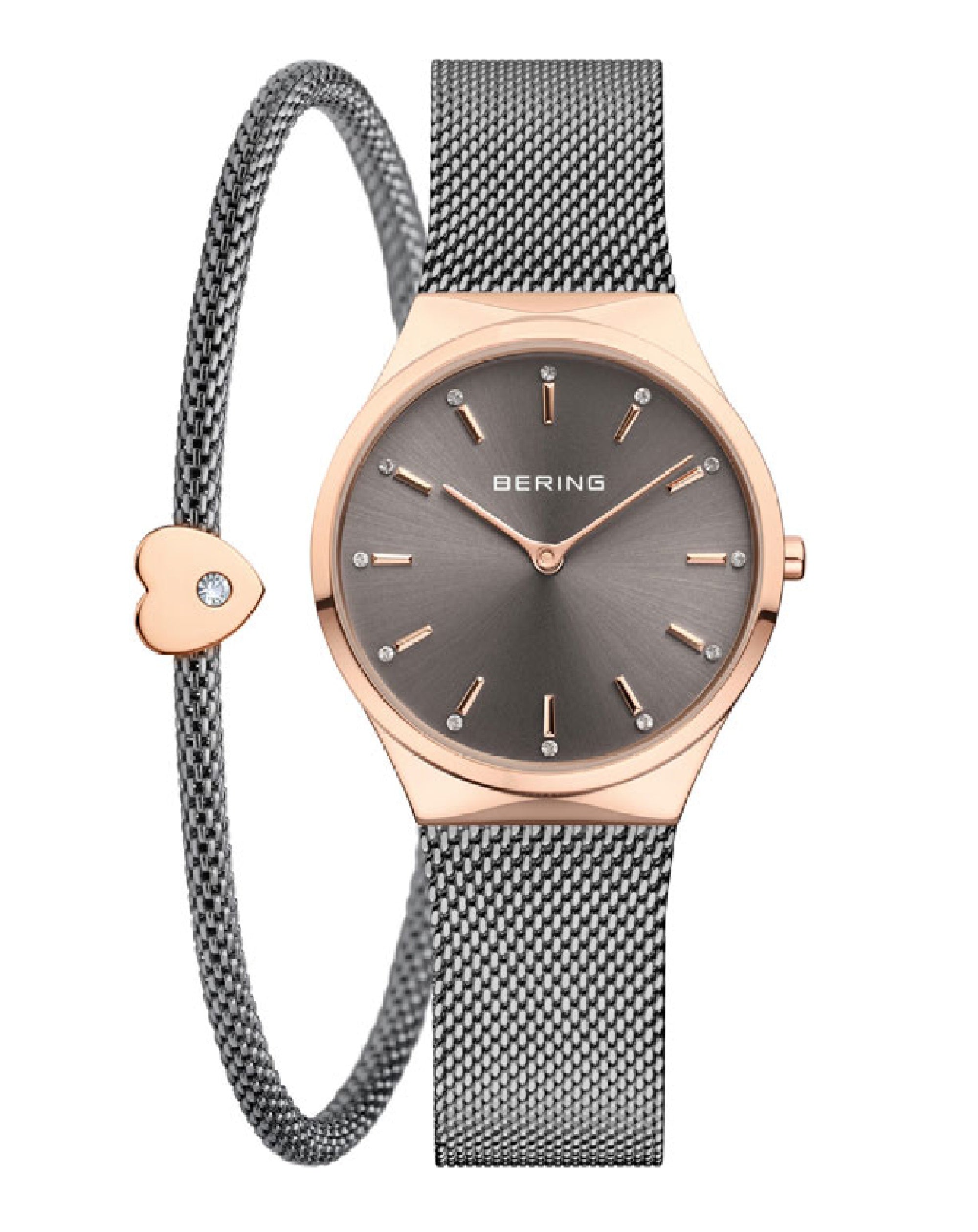 18226-369 BERING CLASSIC ROSE GOLD PLATED & GREY TONE 34.00MM