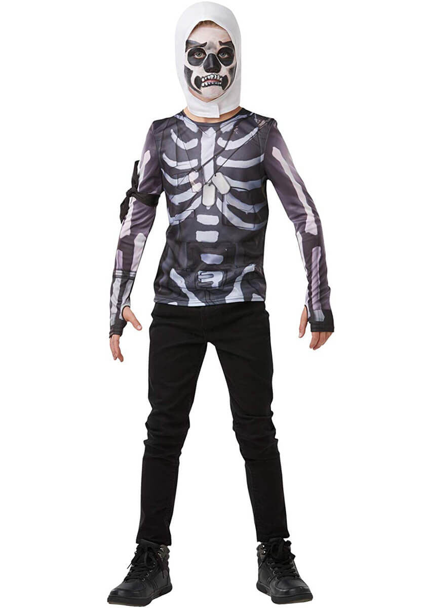 Skull Trooper Fortnite Tween Accessory Set – Mad World Fancy Dress