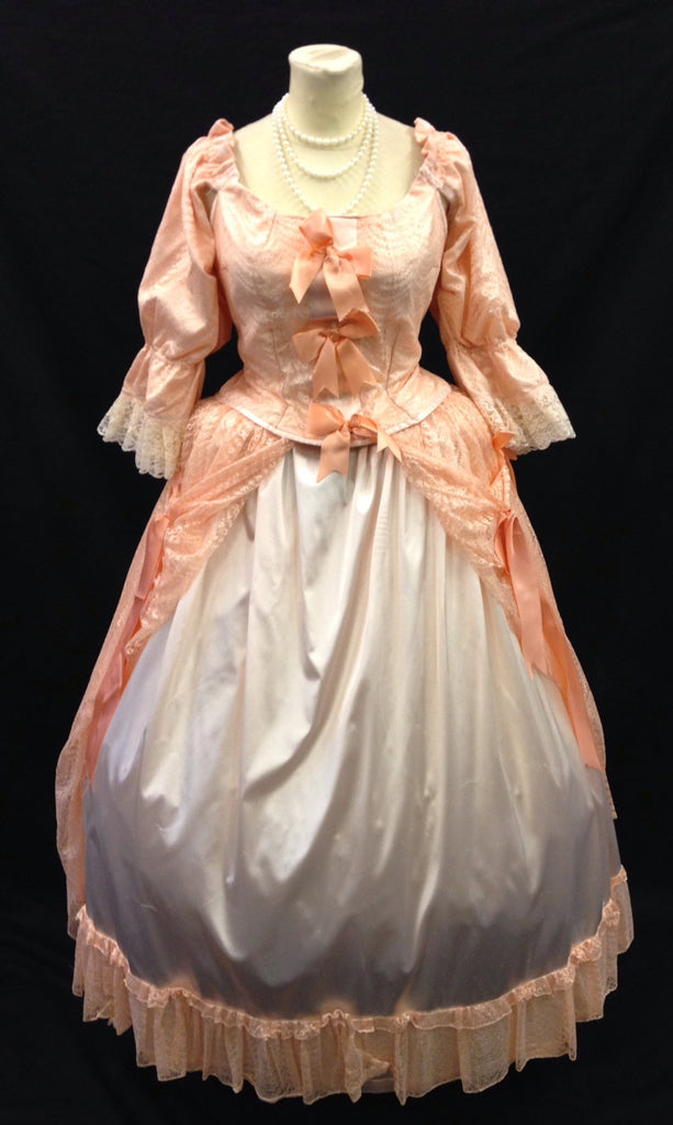 18th Century Dress in Peach – Mad World Fancy Dress