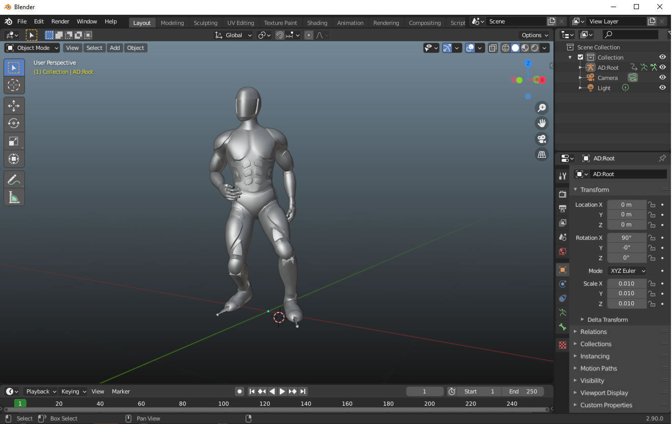 Importing blender model - Character & Animation - Epic Developer