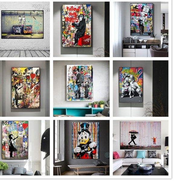Banksy Wall Art for Home Decor