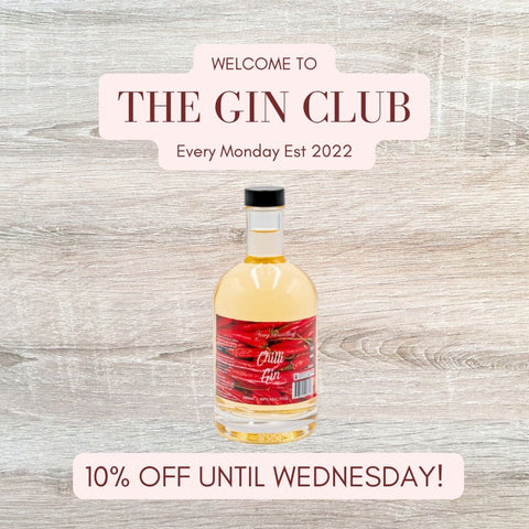 Newy Distillery The Gin Club. 10% off Chilli Gin