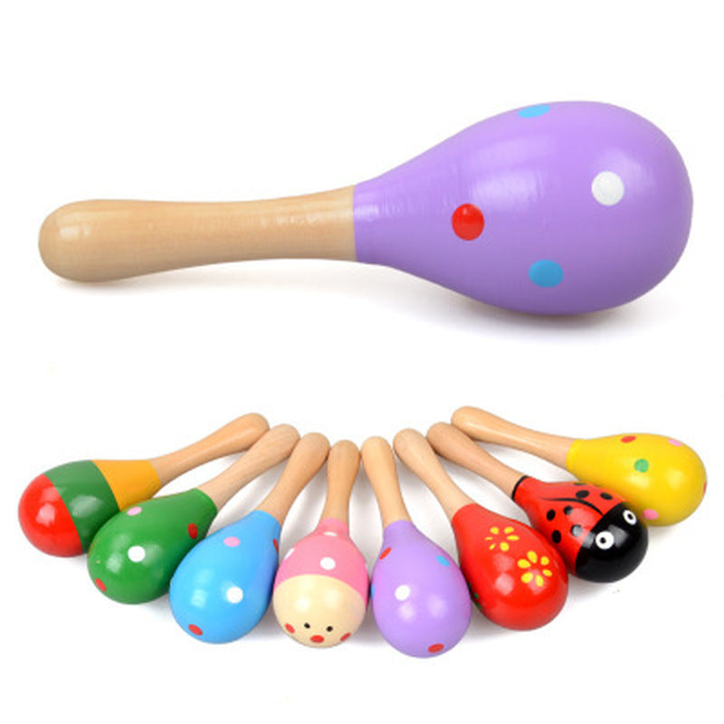 wooden maracas baby