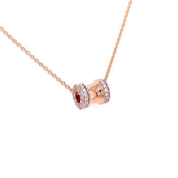 diamond barrel pendant