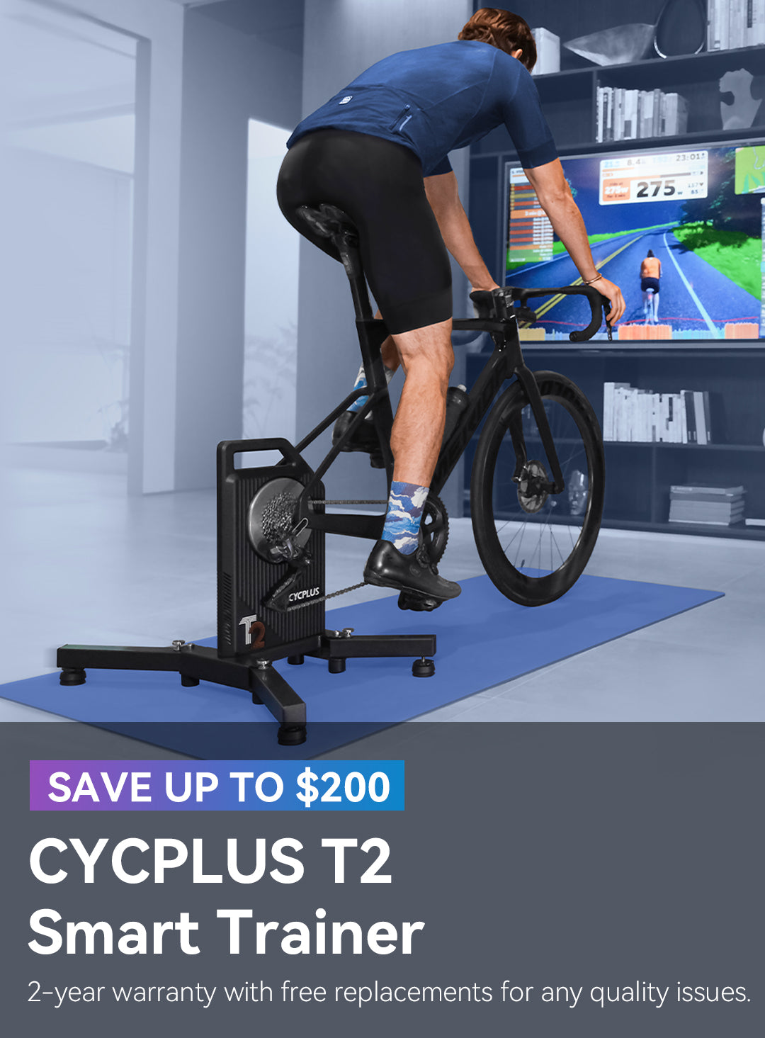 CYCPLUS T2: BLDC - MOTOR Drive Smart Trainer