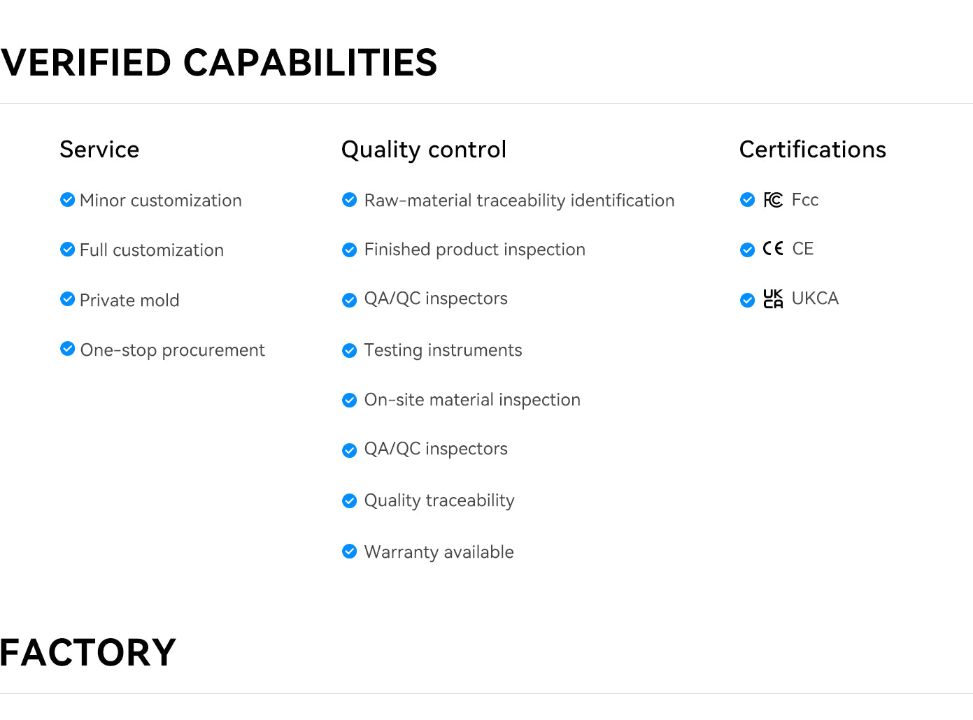 Verified Compatibilities