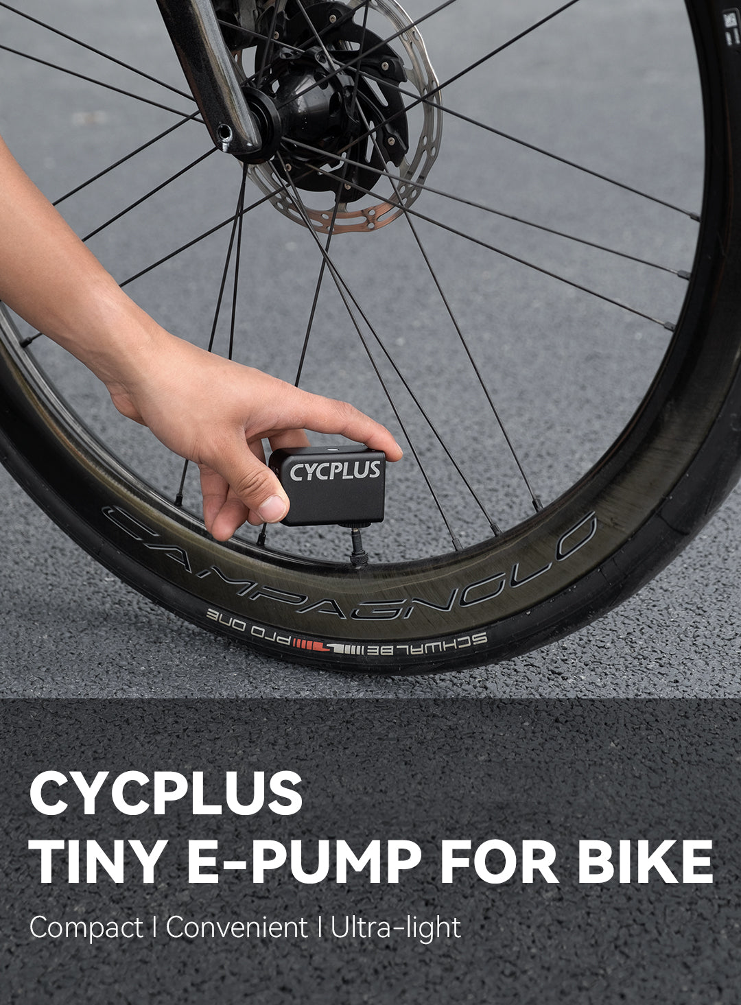 CYCPLUS Smart Air Pumpe Fahrrad Zubehör Hochdruck Tragbare