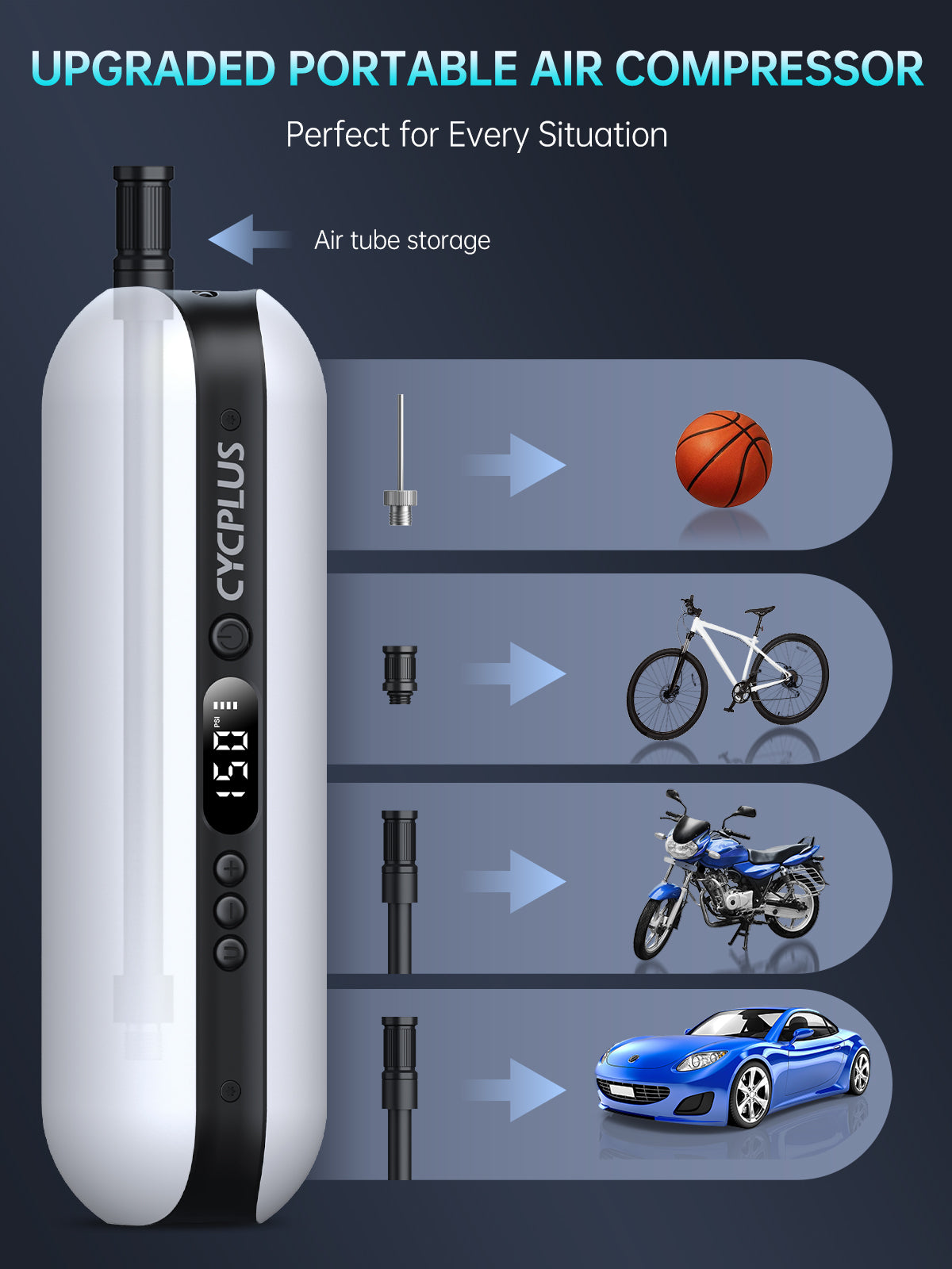 Multifunctional Car Wireless Air Pump - GDHH1428 - IdeaStage