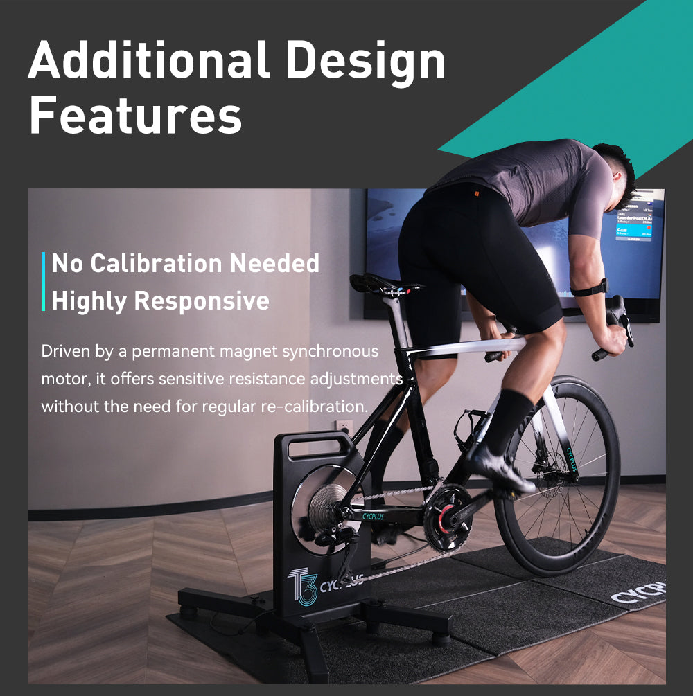 Additional Design Features No Calibration Needed, Highly Responsive Driven by a permanent magnet synchronous motor, it offers sensitive resistance adjustments without the need for regular re-calibration.