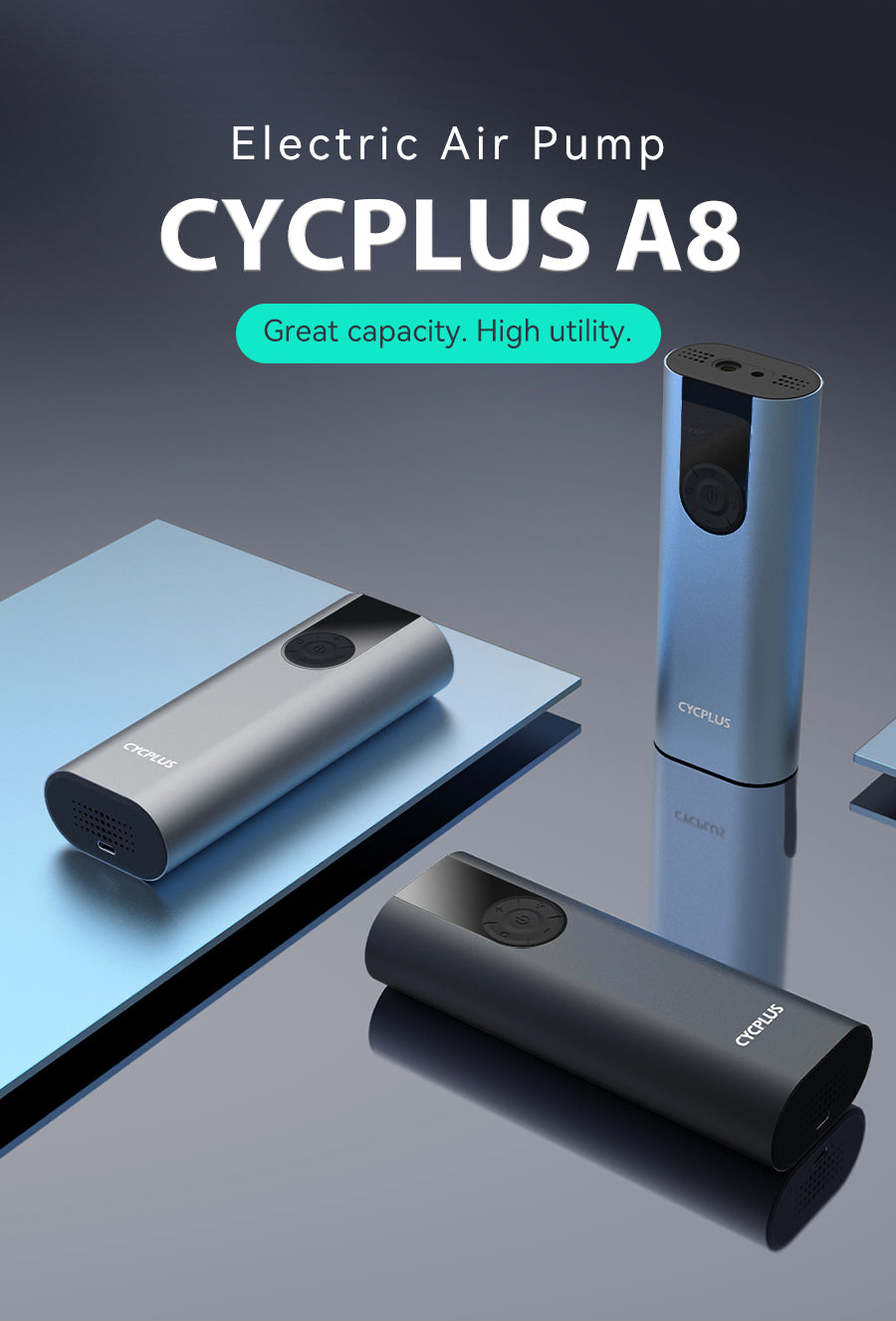 CYCPLUS A8 Luftpumpe Für Auto Und Fahrrad Große Kapazität Batterie