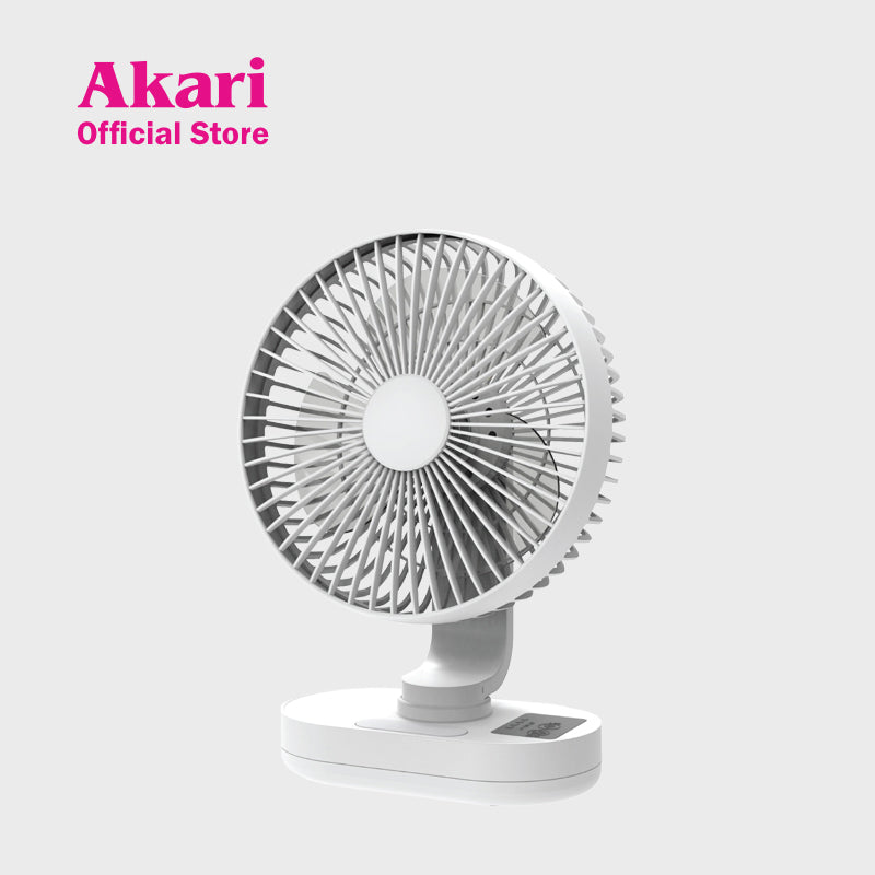 Akari 8" Rechargeable Fan with LED Night Light - ARF-8008 ...
