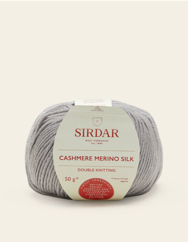 Sirdar Cashmere Merino Silk Wool Blend DK Double Knitting Crochet Yarn- 50g Ball