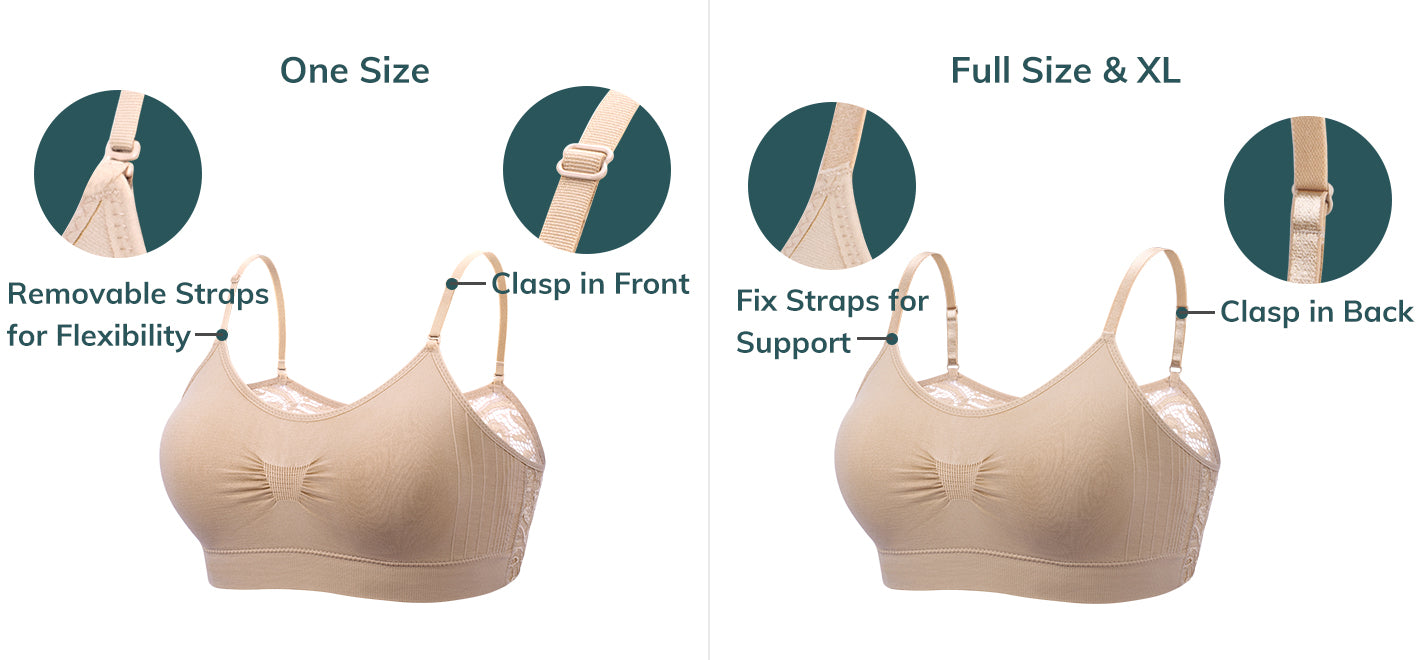 Coobie #9050 - Lace Coverage Bra with Removable Inserts - Everyday