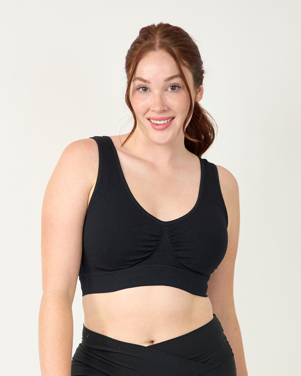 Scrunch Top Soft Supportive Racerback Bra - Core Caliber • Value Yoga