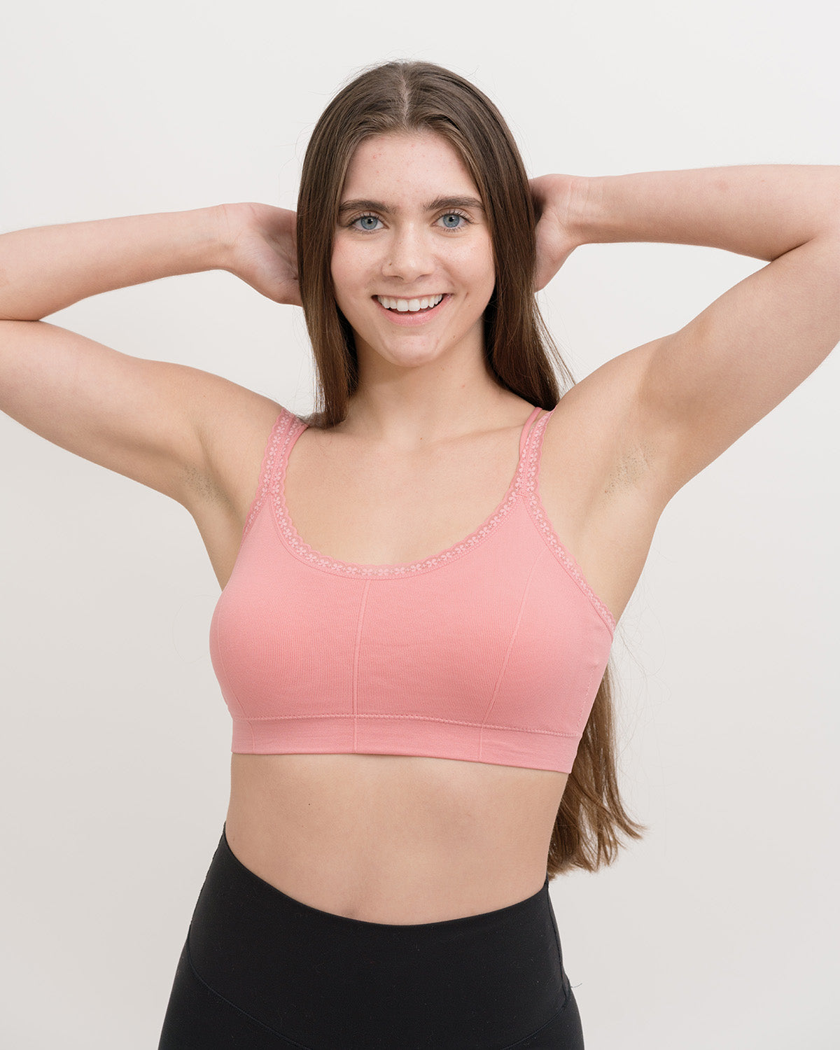 Knosfe Wireless Bra for Women Lace Solid Criss Cross Comfort