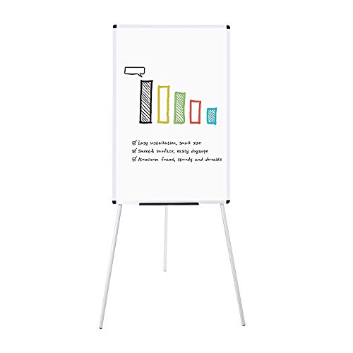 Photo 1 of VIZ-PRO Light Melamine Tripod Whiteboard/Flipchart Easel, 24" W x 36" L