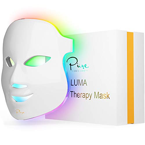 Luma LED Skin Therapy Mask - Home Skin Rejuvenation & Anti-Aging Light Therapy - 7 Color LED - Facial Skin Care - Skin Tightening - Wrinkles & Fine Lines - Boost Collagen - Inflammation Fighter Hair Accessories