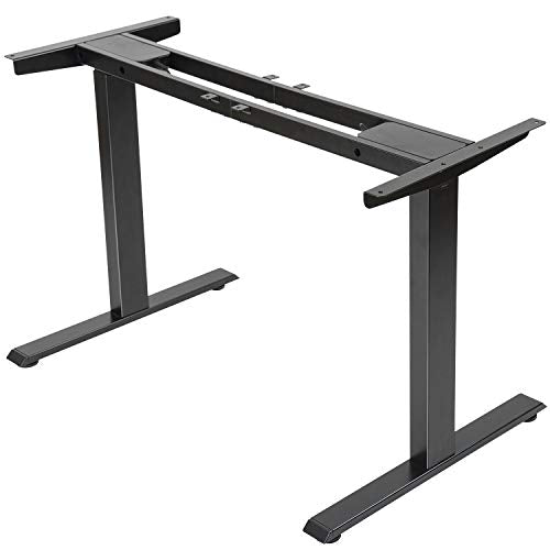Photo 1 of **incomplete*** Electric Stand up Desk Frame - FEZIBO Dual Motor and Cable Management Rack Height Adjustable Sit Stand Standing Desk Base Workstation (Frame Only)