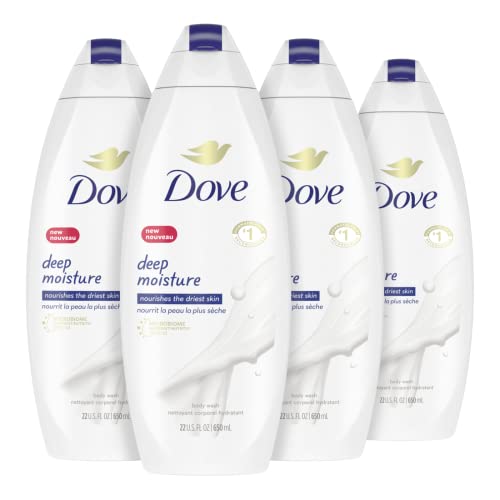 Photo 1 of Dove Deep Moisture Body Wash For Dry Skin Moisturizing Body Wash Transforms Even The Driest Skin In One Shower 22 oz 4 Count