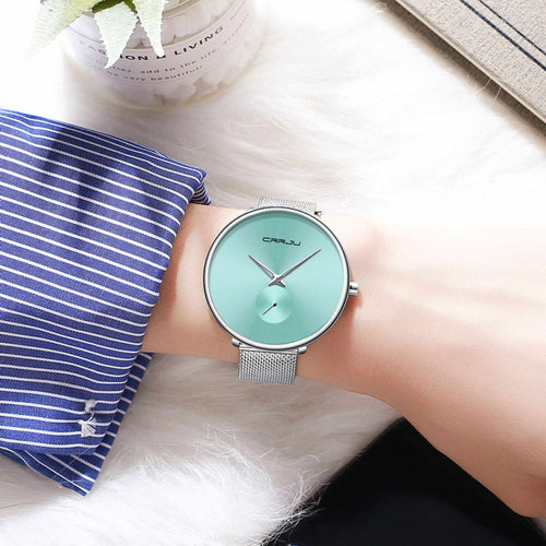 Womens Ultra Thin Minimalist Wristwatch