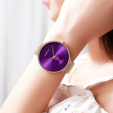 Womens Ultra Thin Minimalist Wristwatch