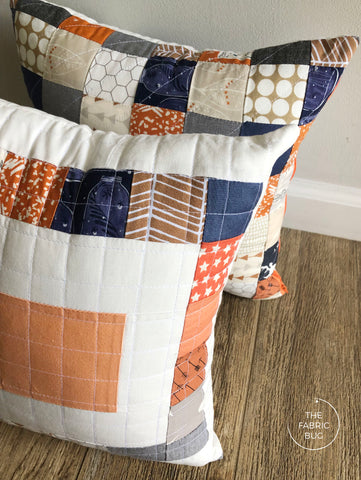 quilted patchwork pillow