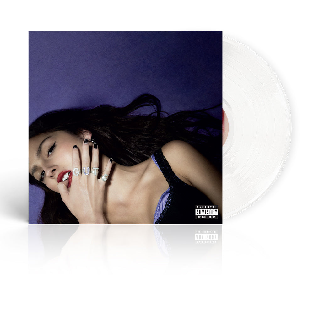 LP colorato bianco GUTS di Olivia Rodrigo