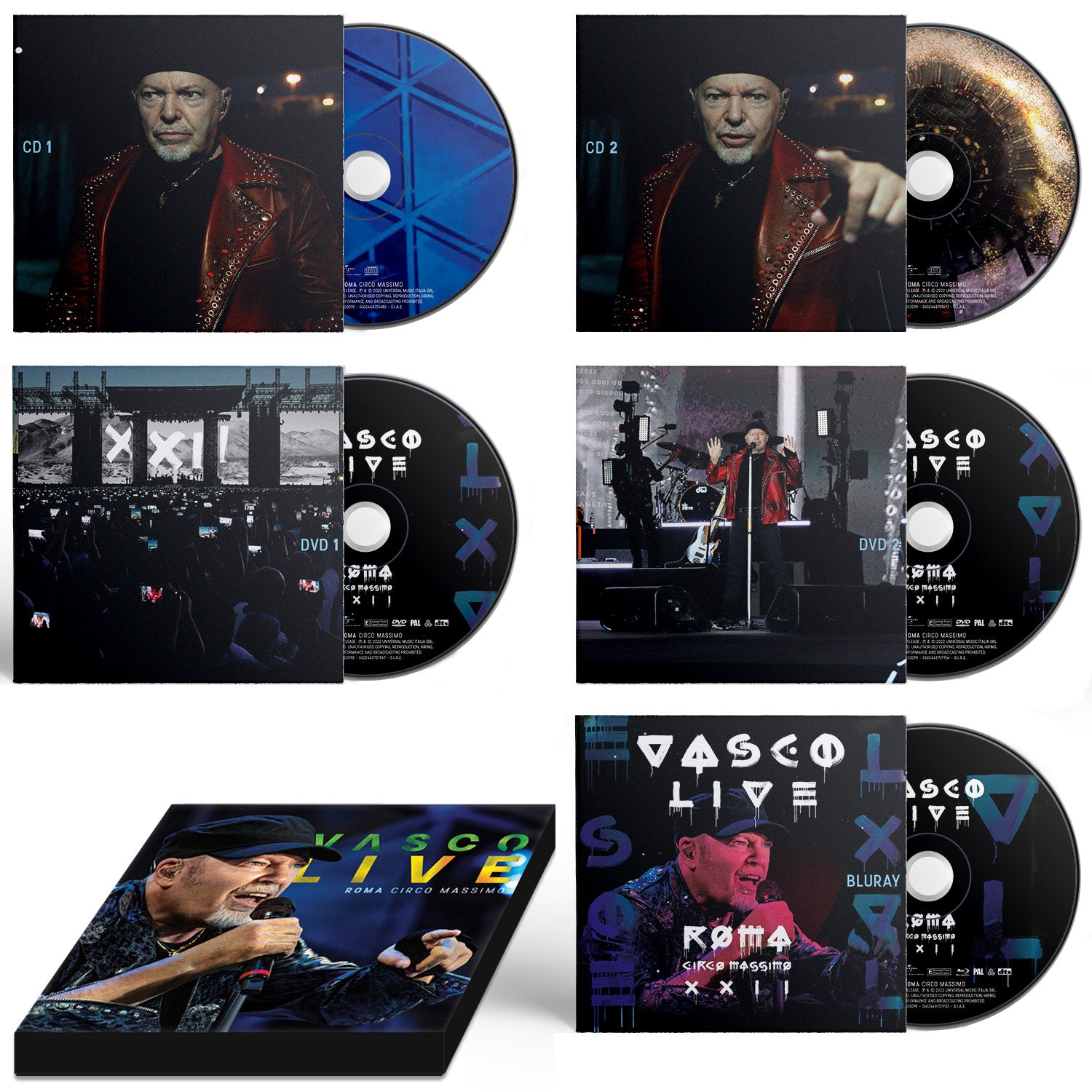 VASCO LIVE - Roma Circo Massimo  2CD + 2DVD + Blu-ray – Universal Music  Italia