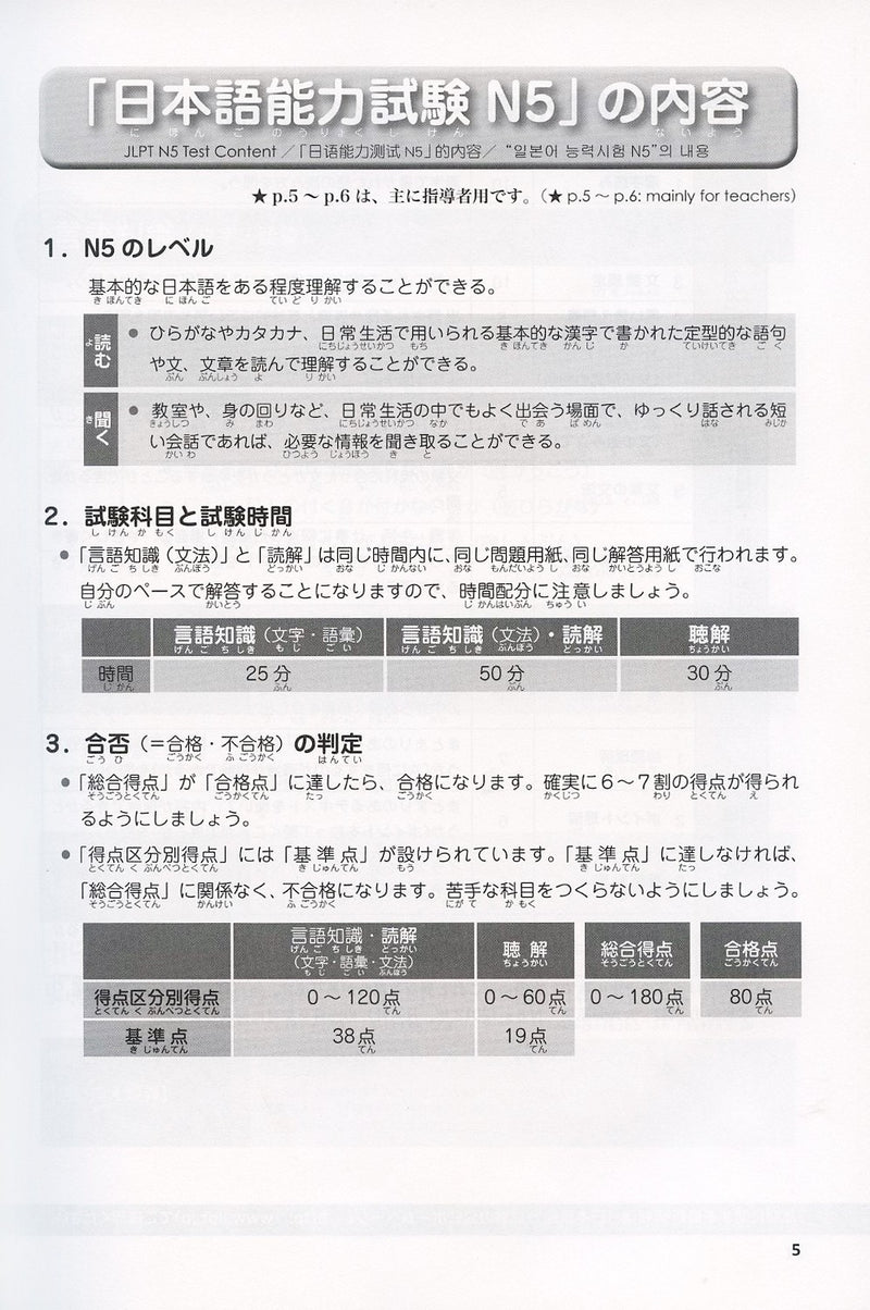 how to take jlpt n5 test