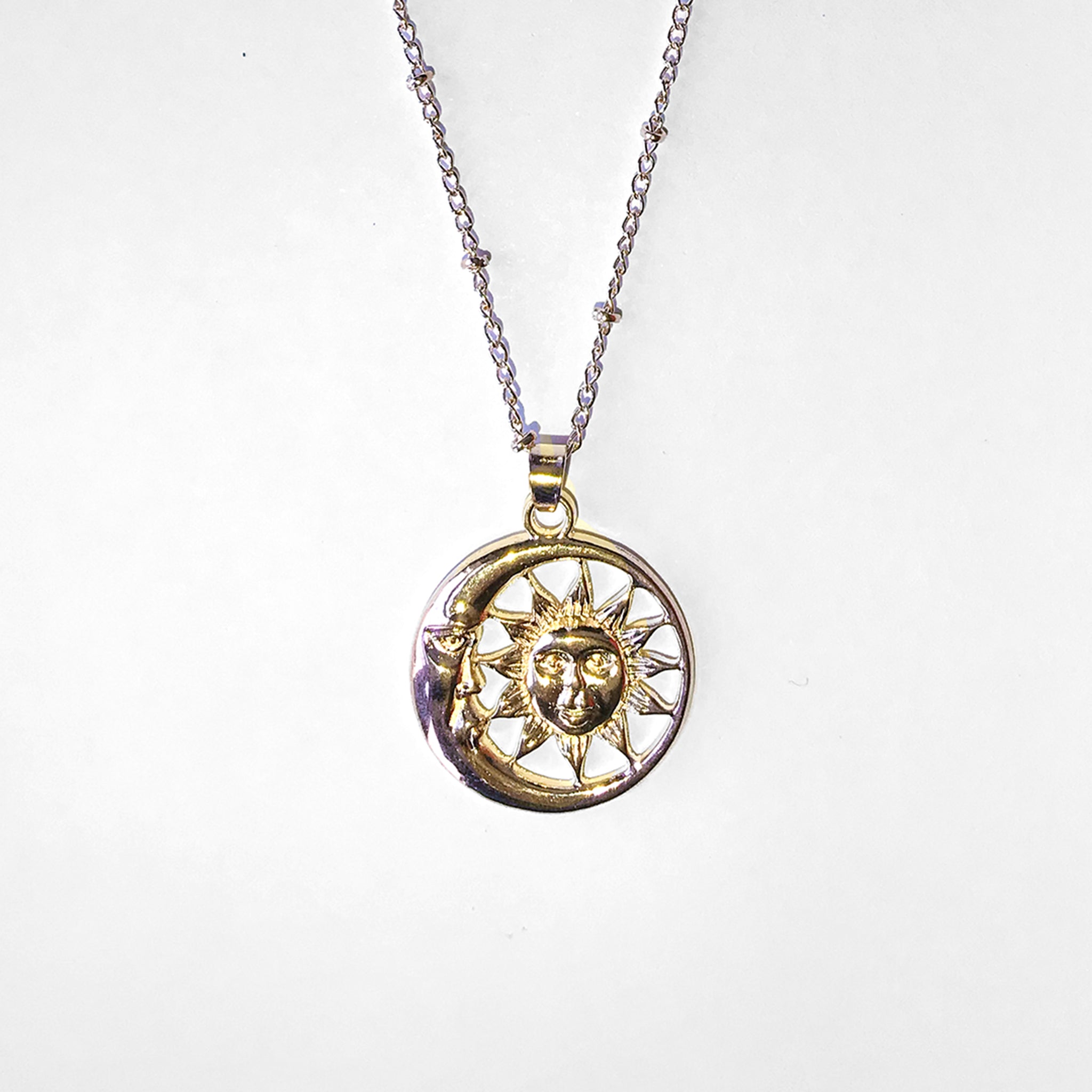 Nymphs New Moon Necklace / 18K Gold-