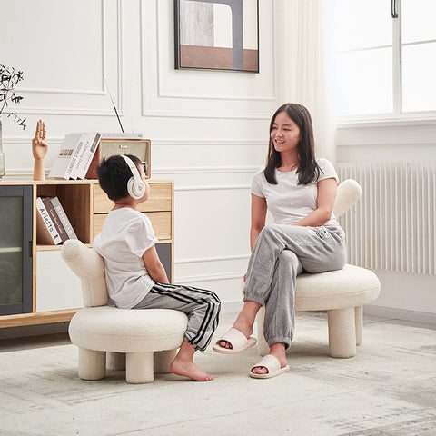 利用軟裝兒童椅打造親子互動空間