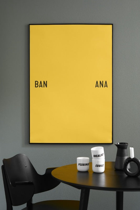 Banana Split 丹麥進口藝術設計字母掛畫海報