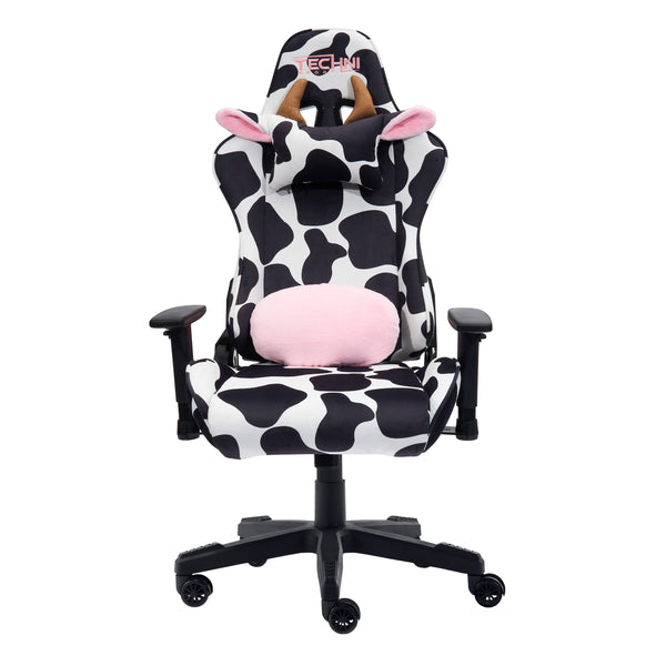 Techni Sport TS85 COW Print LUXX Series Gaming Chair - Cow - SwayCentre