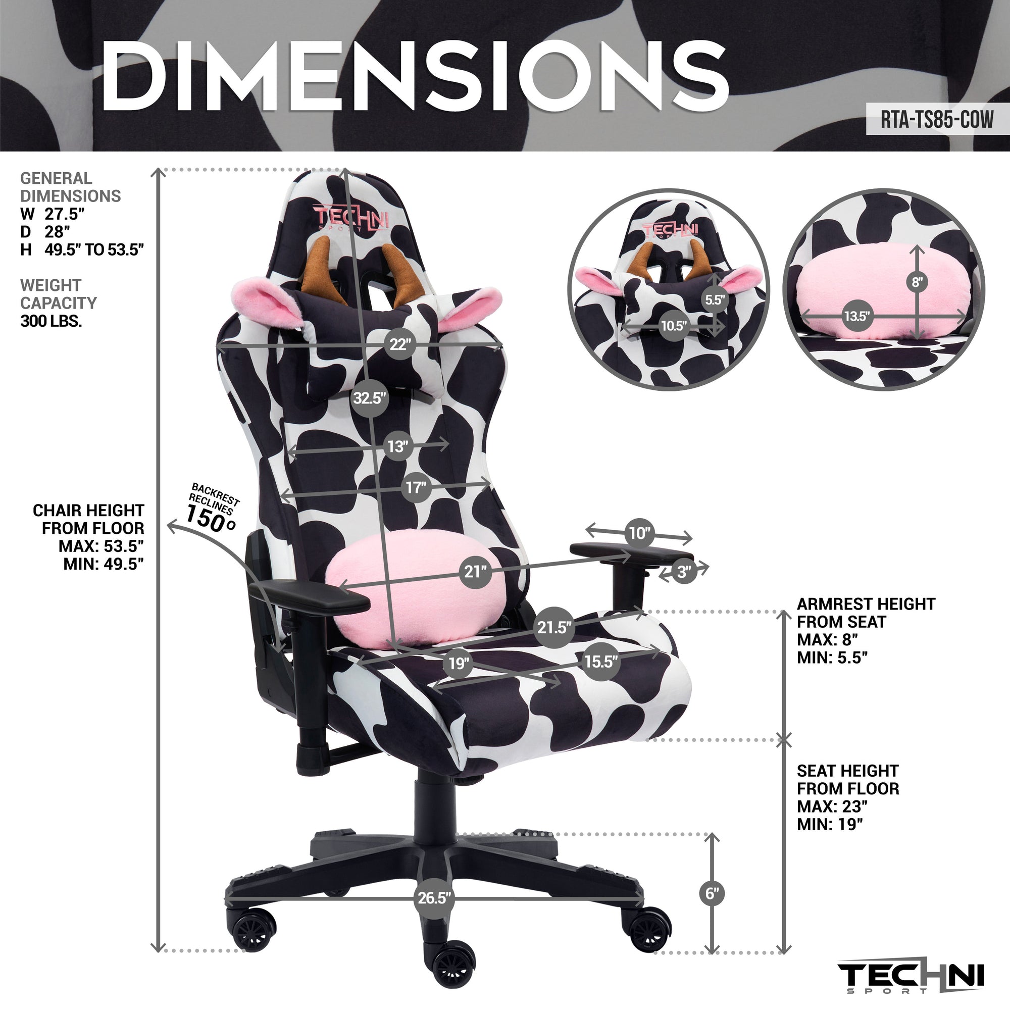 cow gaming chair