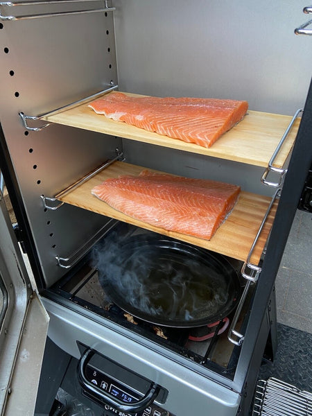 lachs im Pelletsmoker von Louisiana und Pit Boss