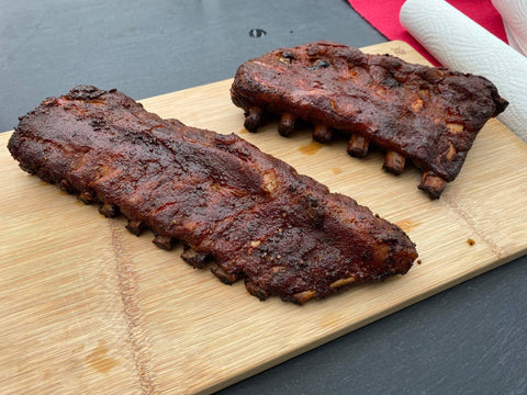 Spareribs vom Pelletgrill Camp Chef Woodwind