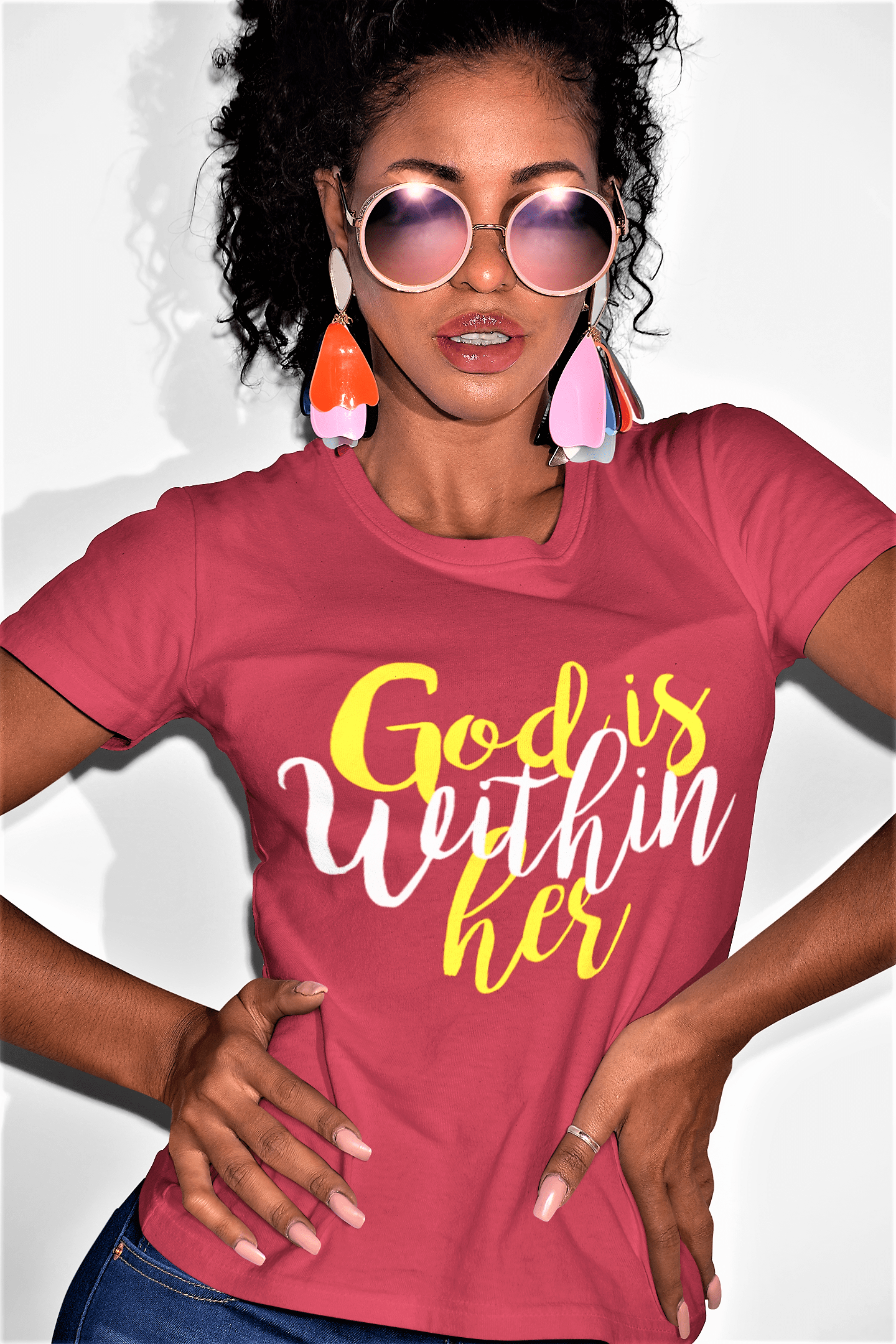 God is Within Her T Shirt