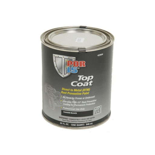 POR-15 45904 Top Coat Chassis Black Paint 1 Quart — WeGotAutoPaint