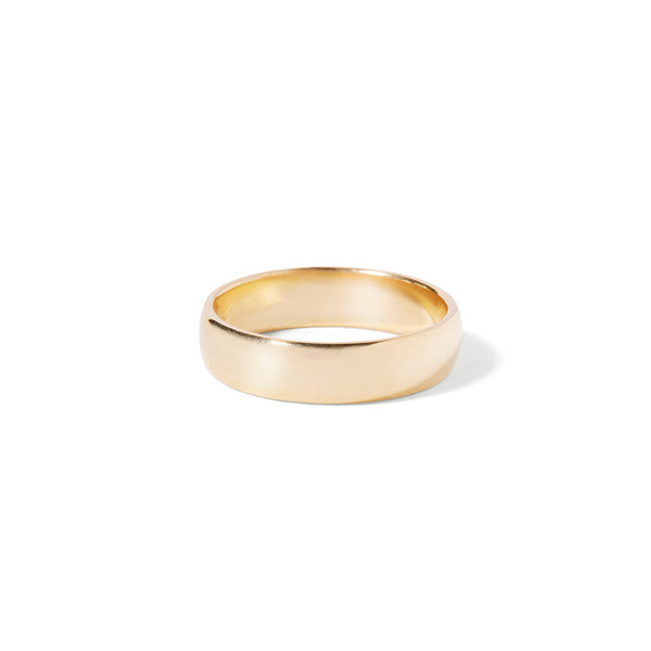 9ct Gold Gents Half round band - 5.5mm