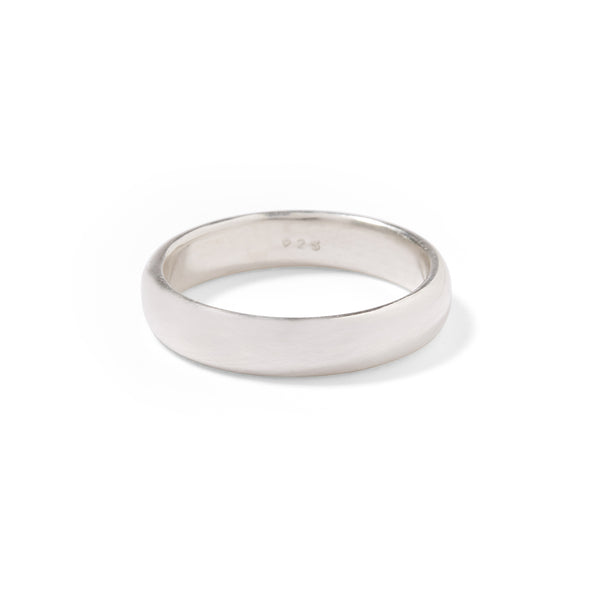 Sterling silver 4.5mm gents half round band